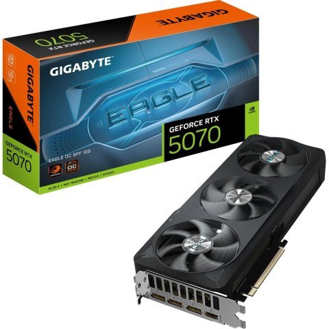 Видеокарта GIGABYTE GeForce RTX5070 12Gb EAGLE OC SFF (GV-N5070EAGLE OC-12GD) - Нулевой остаток (Feed) - Нулевой остаток (Feed)
