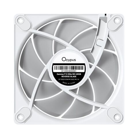Кулер для корпуса OCYPUS GAMMA F12 ELITE WH A (GAMMA-F12-WH3AM01E-GL) - Вентиляторы к корпусам - Вентиляторы к корпусам
