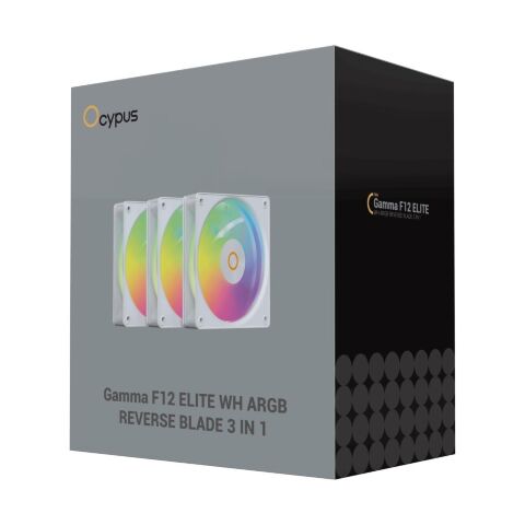 Кулер для корпуса OCYPUS GAMMA F12 ELITE WH A (GAMMA-F12-WH3AM01E-GL) - Вентиляторы к корпусам - Вентиляторы к корпусам