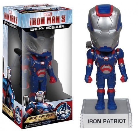 Фігурка Avengers Iron Man 3 Movie Iron Patriot 7-Inch Bobble Head - -
