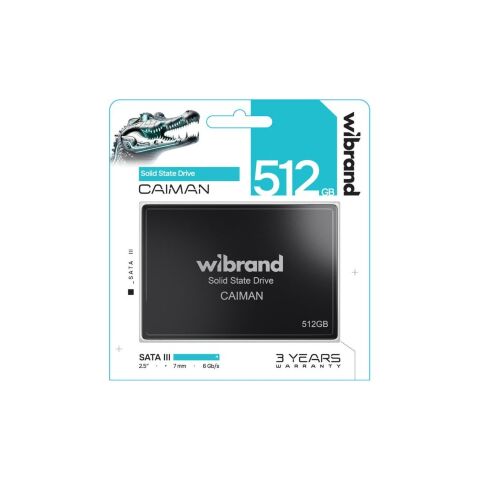 Накопитель SSD 2.5" 512GB Caiman Wibrand (WI2.5SSD/CA512GBST) - Внутренние SSD  - Внутренние SSD 