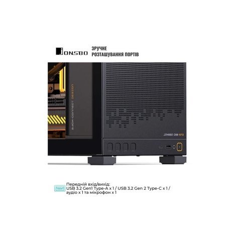 Корпус JONSBO D32 STD Black - Нулевой остаток (Feed) - Нулевой остаток (Feed)