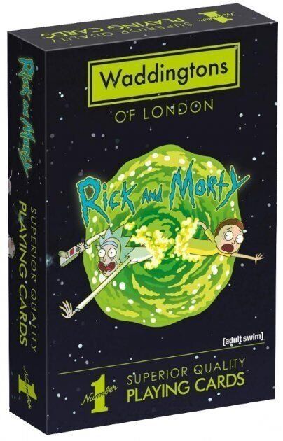 Гральні карти Рік та Морті Rick and Morty Playing Cards Game Waddingtons Number 1 - -