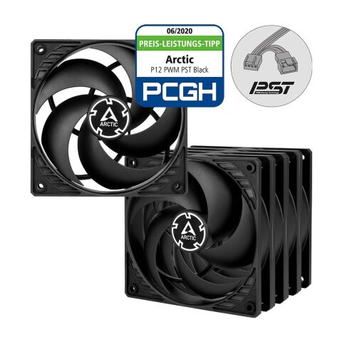 Кулер для корпуса Arctic P12 PWM PST 5pcs (ACFAN00137A) - Нулевой остаток (Feed) - Нулевой остаток (Feed)