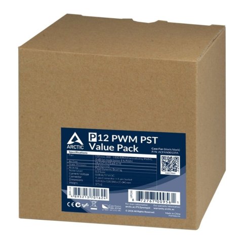 Кулер для корпуса Arctic P12 PWM PST 5pcs (ACFAN00137A) - Нулевой остаток (Feed) - Нулевой остаток (Feed)