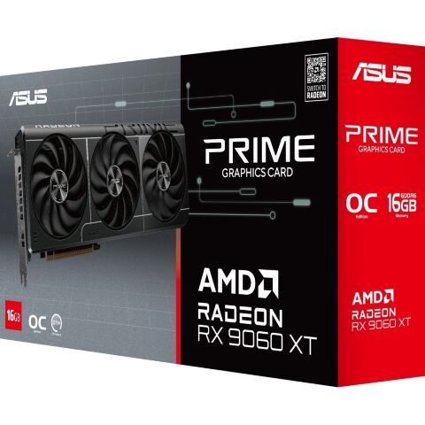 Видеокарта ASUS Radeon RX 9060 XT 16Gb PRIME OC (PRIME-RX9060XT-O16G) - Нулевой остаток (Feed)  - Нулевой остаток (Feed) 