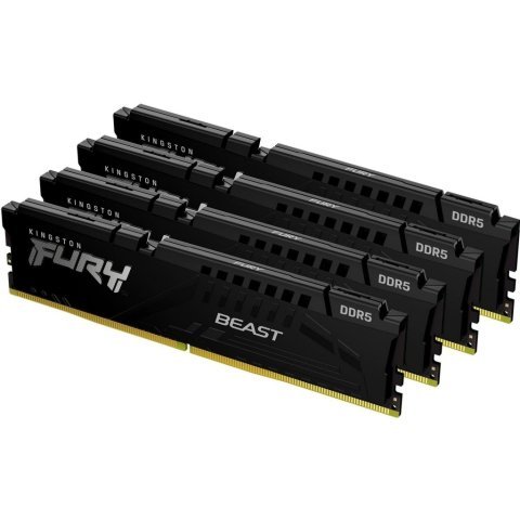Модуль памяти для компьютера DDR5 128GB (4x32GB) 5600 MHz Beast Black XMP Kingston Fury (ex.HyperX) (KF556C40BBK4-128) - Нулевой остаток (Feed) - Нулевой остаток (Feed)