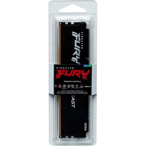Модуль памяти для компьютера DDR5 32GB 5200 MHz Beast EXPO Black Kingston Fury (ex.HyperX) (KF552C40BB2-32) - Нулевой остаток (Feed) - Нулевой остаток (Feed)