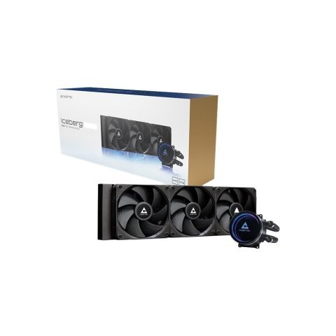 Система жидкостного охлаждения Chieftec Iceberg 360 DARK (CLC-360-BLK) - Нулевой остаток (Feed) - Нулевой остаток (Feed)