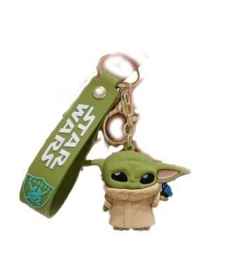 Брелок подвеска на рюкзак Star Wars Mandalorian Baby Yoda 3D Keychain Backpack Мандалорец Грогу #3 -   -  