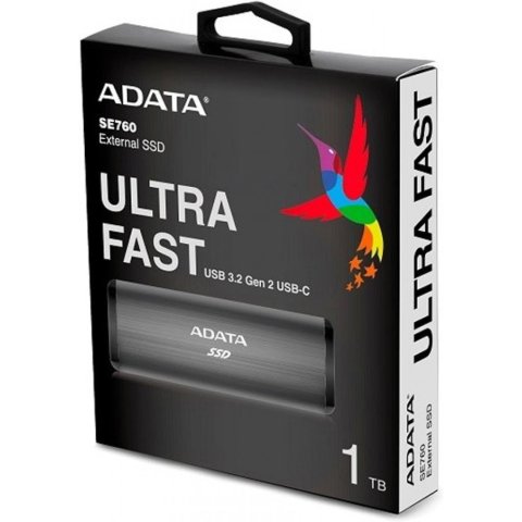 Накопитель SSD USB 3.2 512GB ADATA (ASE760-512GU32G2-CTI) - Нулевой остаток (Feed) - Нулевой остаток (Feed)
