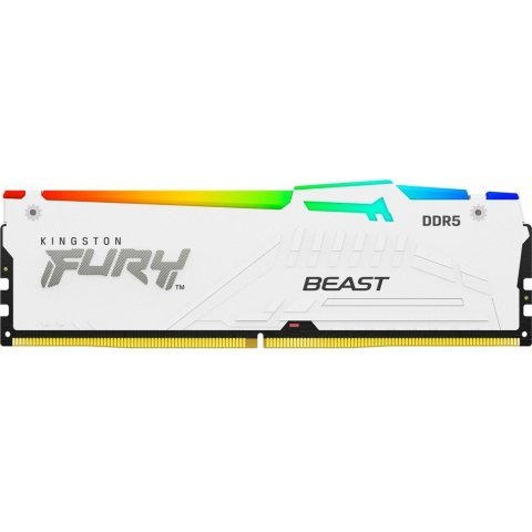 Модуль памяти для компьютера DDR5 32GB 6000 MHz Beast White RGB EXPO Kingston Fury (ex.HyperX) (KF560C30BWEA-32) - Нулевой остаток (Feed) - Нулевой остаток (Feed)