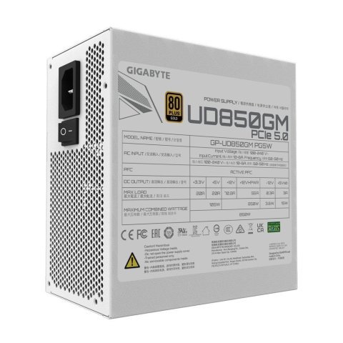 Блок питания GIGABYTE 850W (GP-UD850GM PG5W) - Нулевой остаток (Feed) - Нулевой остаток (Feed)