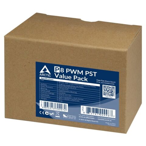 Кулер для корпуса Arctic P8 PWM PST (ACFAN00154A) - Вентиляторы к корпусам  - Вентиляторы к корпусам 