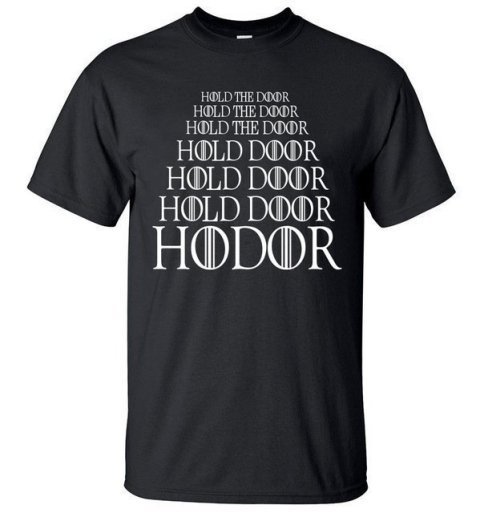 Футболка чоловіча HODOR Game of Thrones (розмір L) - -