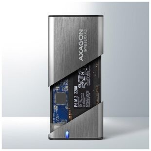 Карман внешний AXAGON USB-C 3.2 Gen 2 metal box for M.2 NVMe & SATA SSD SuperSpeed (EEM2-SG2)
