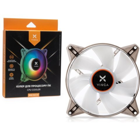 Кулер для корпуса Vinga RGB fan-07 - Вентиляторы к корпусам  - Вентиляторы к корпусам 