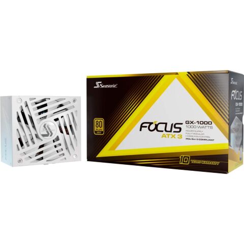 Блок питания Seasonic 1000W FOCUSGX-1000-ATX31-WH (FOCUS-GX-1000-ATX31-WHITE) - Нулевой остаток (Feed)  - Нулевой остаток (Feed) 