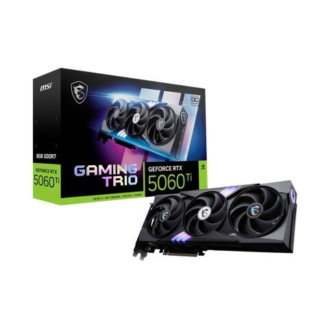 Видеокарта MSI GeForce RTX5060Ti 8Gb GAMING TRIO OC (RTX 5060 Ti 8G GAMING TRIO OC) - Видеокарты - Видеокарты