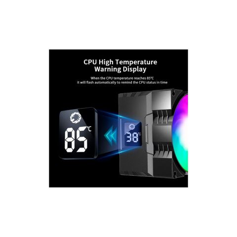 Кулер для процессора Gamemax Gamma 90 Digital BK - Нулевой остаток (Feed) - Нулевой остаток (Feed)