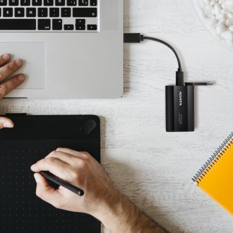 Накопитель SSD USB 3.2 4TB ADATA (SD810-4000G-CBK) - Внутренние SSD - Внутренние SSD