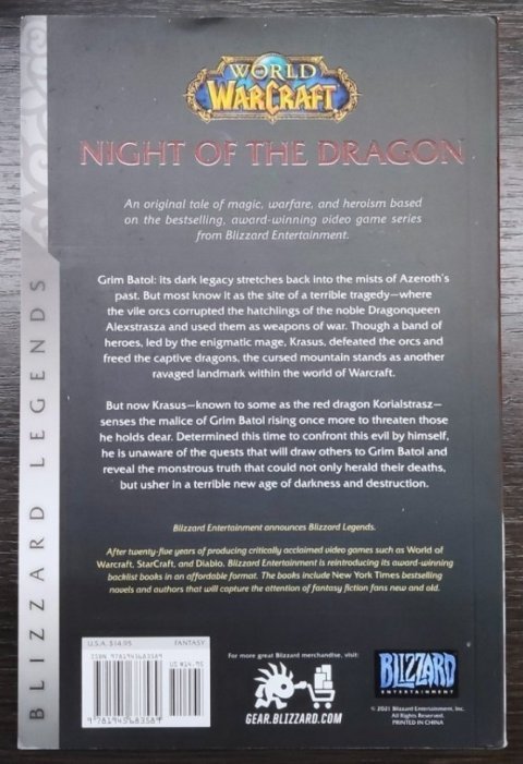 Книга World of Warcraft: Blizzard Legends - Night of the Dragon (мягкий переплёт) (Eng) - -