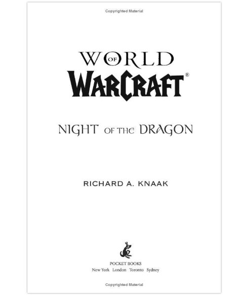 Книга World of Warcraft: Blizzard Legends - Night of the Dragon (мягкий переплёт) (Eng) - -