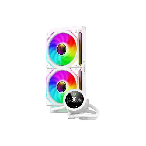 Система жидкостного охлаждения Gamemax IceBurg 240 Digital WH - Нулевой остаток (Feed)  - Нулевой остаток (Feed) 