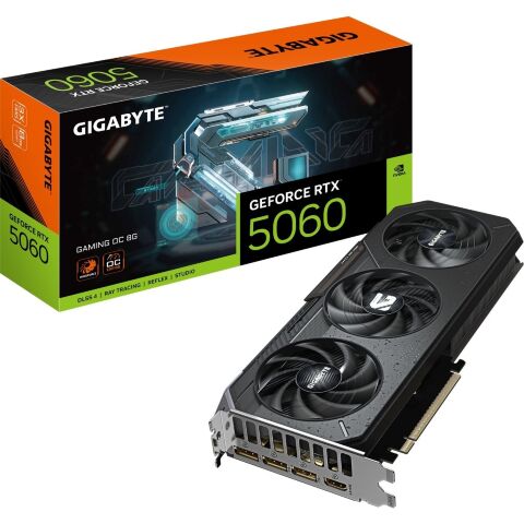 Видеокарта GIGABYTE GeForce RTX5060 8Gb GAMING OC (GV-N5060GAMING OC-8GD) - Нулевой остаток (Feed) - Нулевой остаток (Feed)