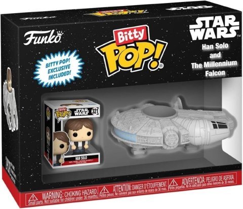Фігурки Funko Bitty Ride: Star Wars Han Solo with Millenium Falcon фанко Хан Соло та Сокіл тисячоліття - -