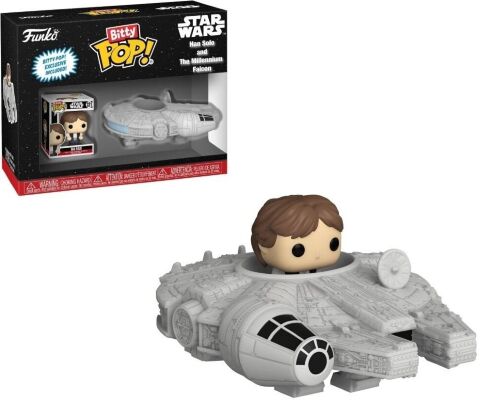 Фігурки Funko Bitty Ride: Star Wars Han Solo with Millenium Falcon фанко Хан Соло та Сокіл тисячоліття -   -  
