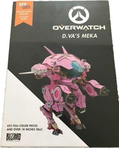 Конструктор из дерева 3D Overwatch D.Va 18" IncrediBuilds Collectible Wood Model 45 см - -