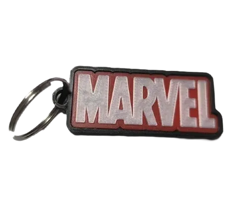 Брелок Marvel Logo Keychain Логотип ABS пластик 5 см. -   -  