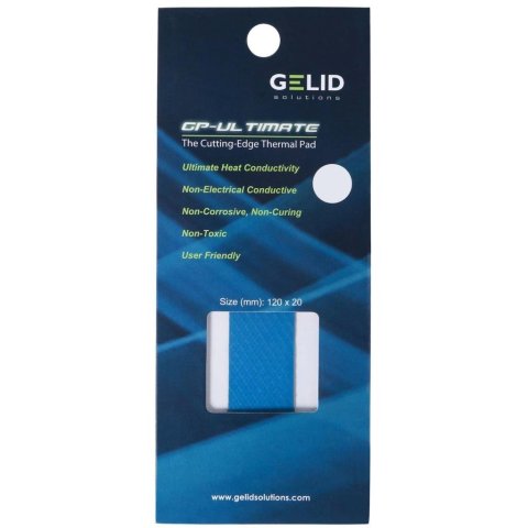 Термопрокладка Gelid Solutions GP-Ultimate Thermal Pad 120x20x1.5 mm (TP-GP04-R-C) - Нулевой остаток (Feed) - Нулевой остаток (Feed)