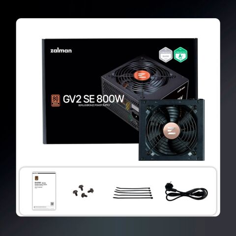 Блок питания Zalman 800W (ZM800-GV2SE) - Нулевой остаток (Feed) - Нулевой остаток (Feed)