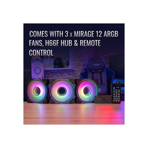 Кулер для корпуса AeroCool Mirage 12 ARGB Pro (ACF3-MR10227.11) - Нулевой остаток (Feed) - Нулевой остаток (Feed)