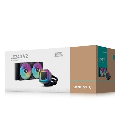 Система жидкостного охлаждения Deepcool LE240 V2 (R-LE240-BKAMMC-G-2) - Нулевой остаток (Feed) - Нулевой остаток (Feed)
