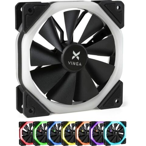 Кулер для корпуса Vinga RGB fan-04 - Нулевой остаток (Feed) - Нулевой остаток (Feed)