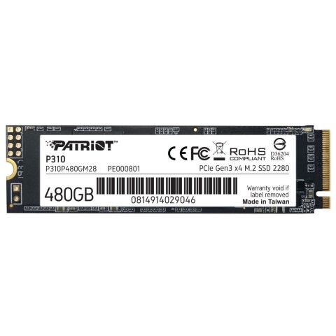 Накопитель SSD M.2 2280 480GB Patriot (P310P480GM28) - Нулевой остаток (Feed)  - Нулевой остаток (Feed) 