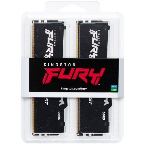 Модуль памяти для компьютера DDR5 32GB (2x16GB) 6800 MHz Beast RGB XMP Kingston Fury (ex.HyperX) (KF568C34BBAK2-32) - Нулевой остаток (Feed) - Нулевой остаток (Feed)
