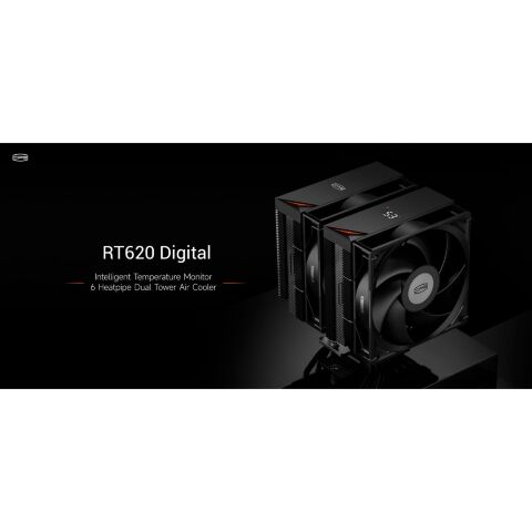 Кулер для процессора PcCooler RT620 Digital BK - Нулевой остаток (Feed) - Нулевой остаток (Feed)