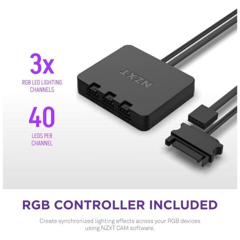 Кулер для корпуса NZXT F120RGB Duo - 120mm Dual- (RF-D12SF-B1) - Вентиляторы к корпусам - Вентиляторы к корпусам