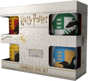 Набір кухлів для еспресо Harry Potter House Pride Espresso Mug Set 150 мл. (4 шт.)
