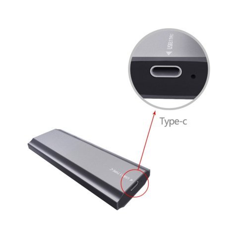 Карман внешний Dynamode M.2 SSD NVMe/SATA combo USB3.2 GEN2 USB-C (DM-CAD-SSD05) - Нулевой остаток (Feed)  - Нулевой остаток (Feed) 