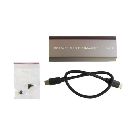 Карман внешний Dynamode M.2 SSD NVMe/SATA combo USB3.2 GEN2 USB-C (DM-CAD-SSD05) - Нулевой остаток (Feed)  - Нулевой остаток (Feed) 