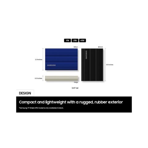 Накопитель SSD USB 3.2 2TB T7 Shield Samsung (MU-PE2T0R/WW) - Внутренние SSD  - Внутренние SSD 