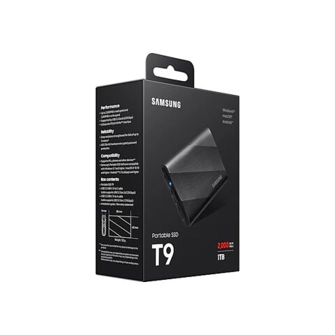 Накопитель SSD USB 3.2 1TB T9 Samsung (MU-PG1T0B/EU) - Нулевой остаток (Feed)  - Нулевой остаток (Feed) 