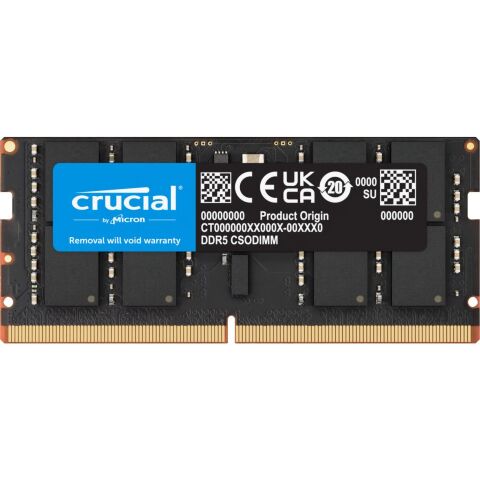 Модуль памяти для ноутбука SoDIMM DDR5 32GB 6400 MHz Micron (CT32G64C52CS5) - Модули памяти к ноутбукам  - Модули памяти к ноутбукам 