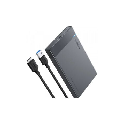 Карман внешний Ugreen USB 3.0 to M.2 SATA SSD US221 black (30848) - Аксессуары к HDD  - Аксессуары к HDD 