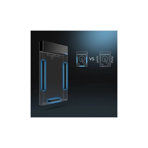 Карман внешний Ugreen USB 3.0 to M.2 SATA SSD US221 black (30848) - Аксессуары к HDD  - Аксессуары к HDD 